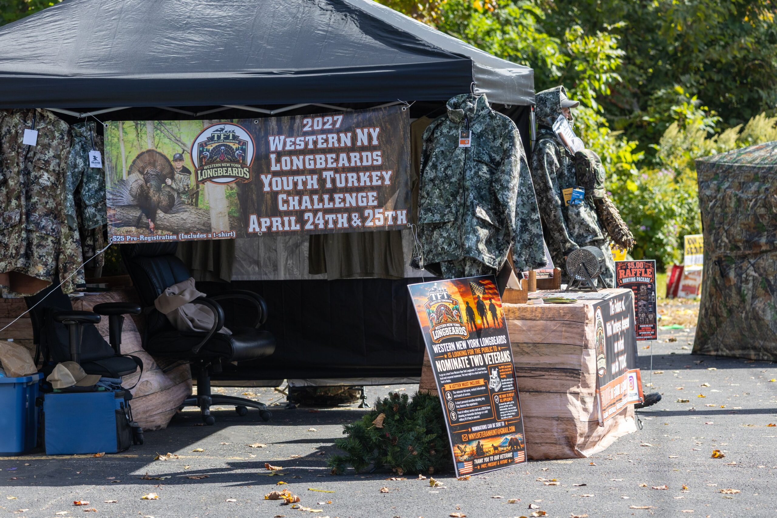 2026Sept26-066 WNY Longbeards with their display and invitation.