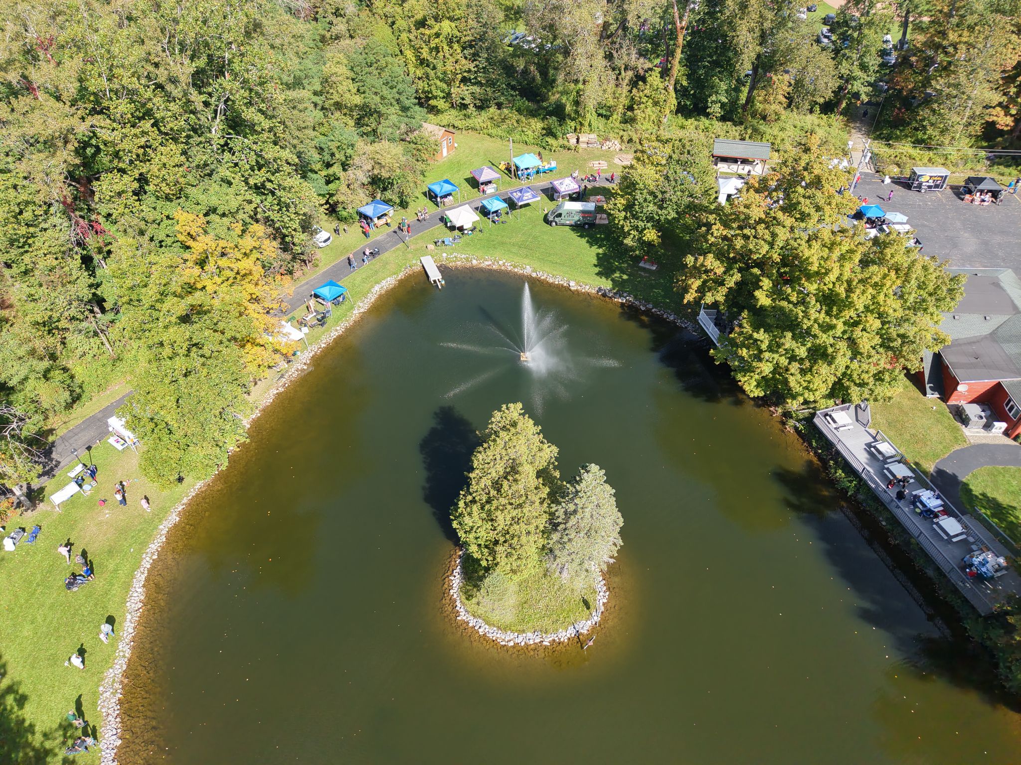 2026Sept26-202 Aerial view of the pond.