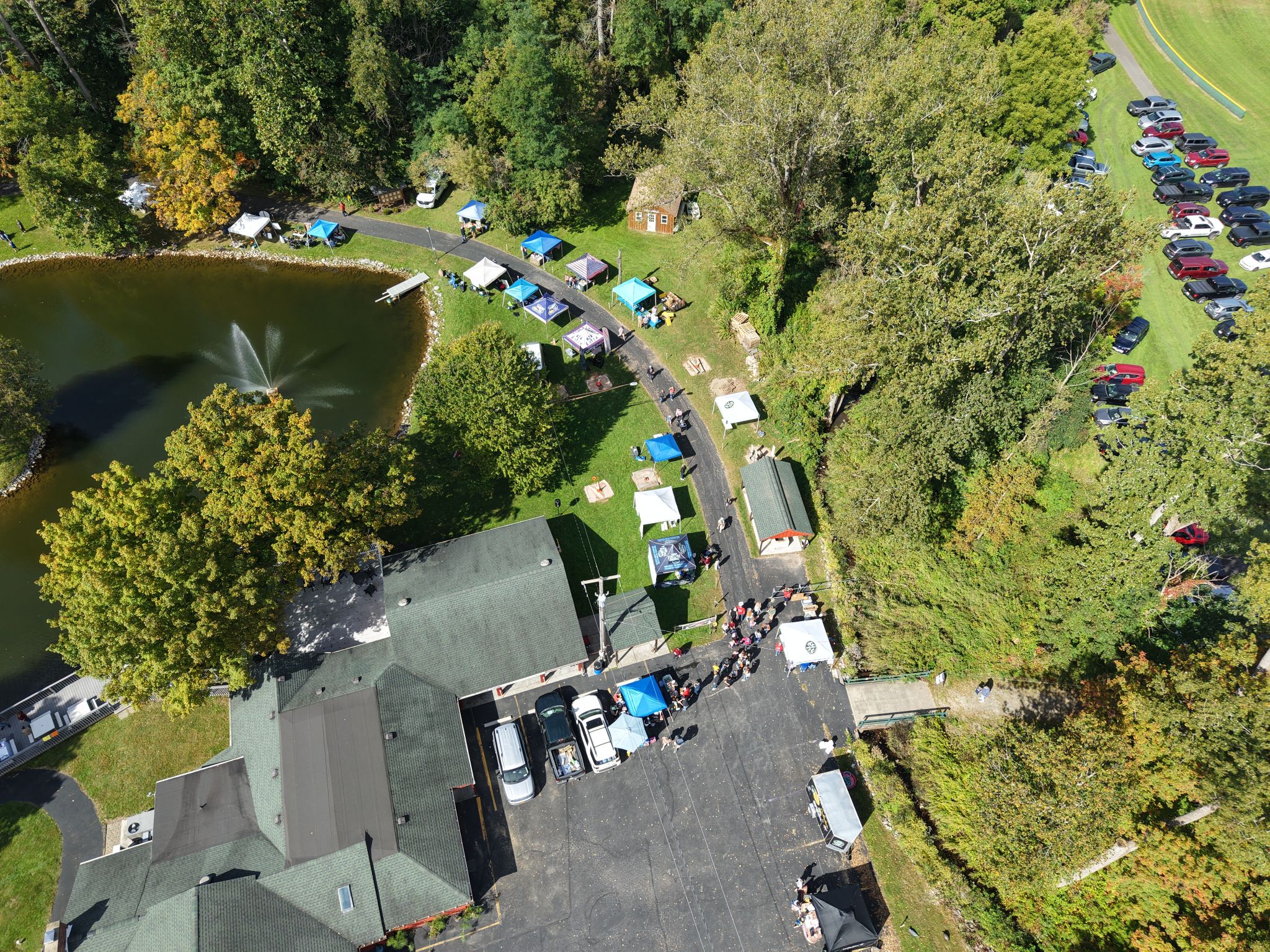2026Sept26-205 Another overhead shot of the club, registration and the vendor displays.